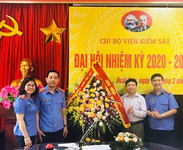 Đại hội Chi bộ Viện KSND huyện Hoài Đức nhiệm kỳ 2020 - 2025